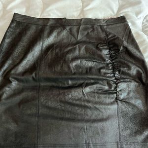 Soft leather like free people skirt
